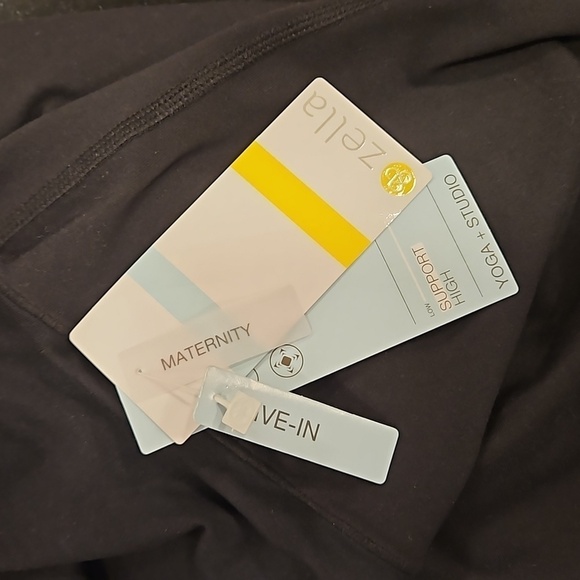 💕ZELLA💕 Live In Maternity Crop Leggings ~ Black Large L NWT - Picture 12 of 15